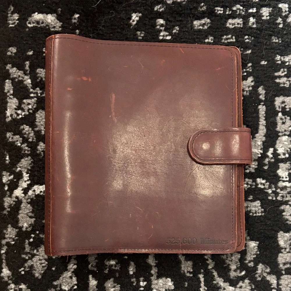 Brown Leather Planner